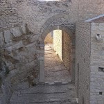 Reconstructed Stone Archway and Original Stone Wall