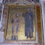Christ and Roger II in the Church of La Martorana in Palermo